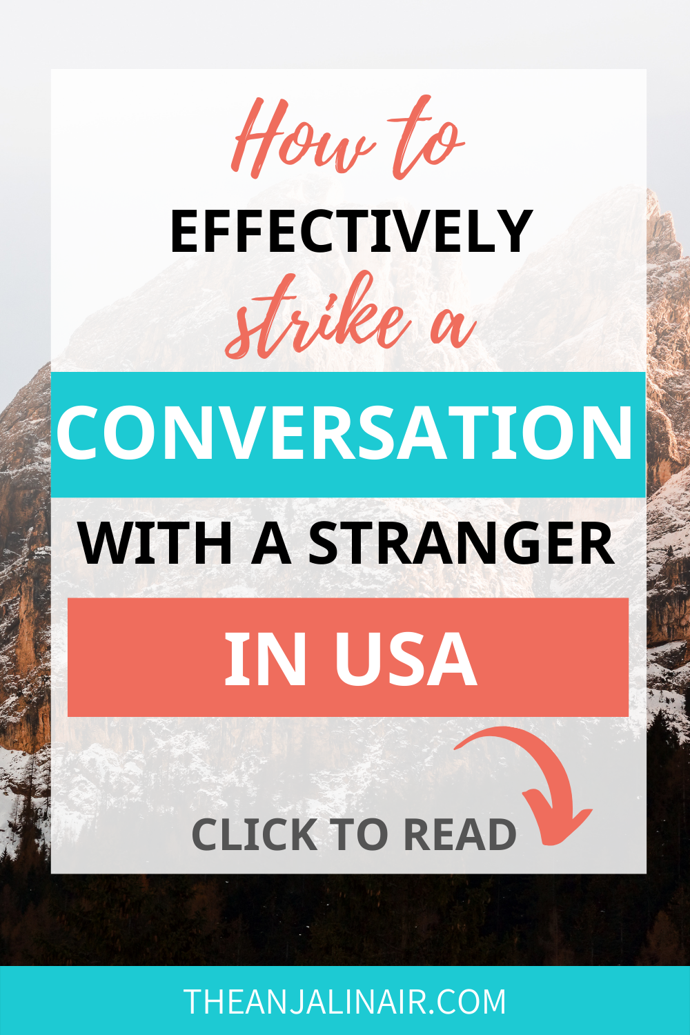 How to talk to a stranger in USA